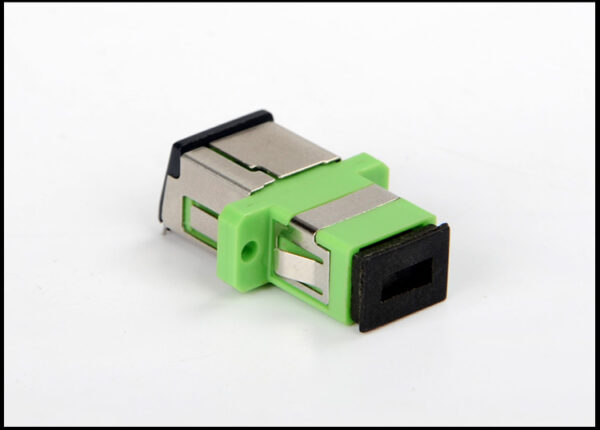 Fiber Optic Coupler SC/APC-SC/APC Single mode Simplex Green ABS Adapter ...