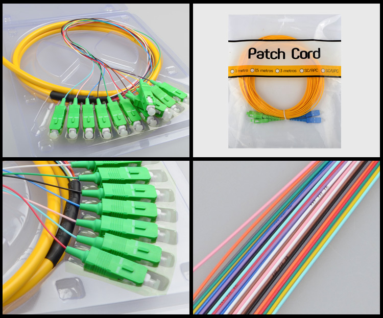 Fiber patch cord Pigtail 12 Core SC_APC SM_4