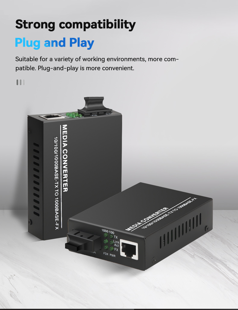 optical fiber transceiver GM-03 Gigabit multimode dual fiber-7